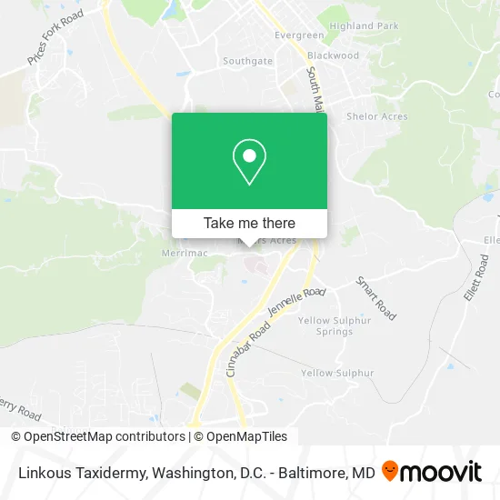 Linkous Taxidermy map