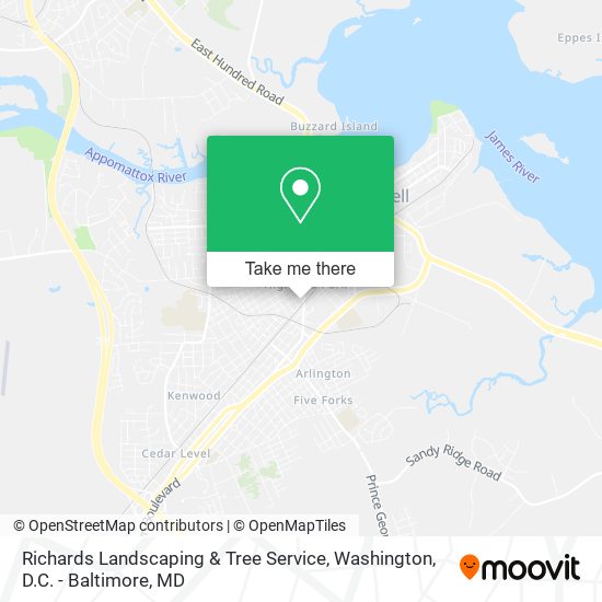 Richards Landscaping & Tree Service map