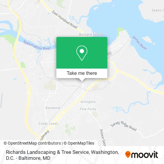 Richards Landscaping & Tree Service map