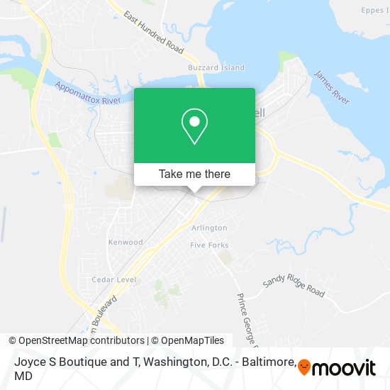 Joyce S Boutique and T map