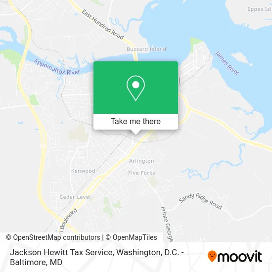 Mapa de Jackson Hewitt Tax Service