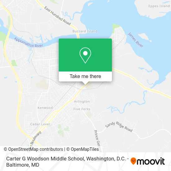 Carter G Woodson Middle School map