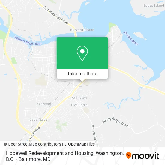 Hopewell Redevelopment and Housing map