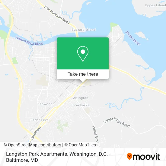 Langston Park Apartments map
