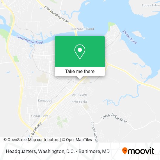 Headquarters map
