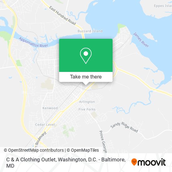 Mapa de C & A Clothing Outlet