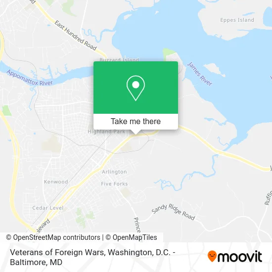 Veterans of Foreign Wars map