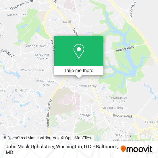 John Mack Upholstery map