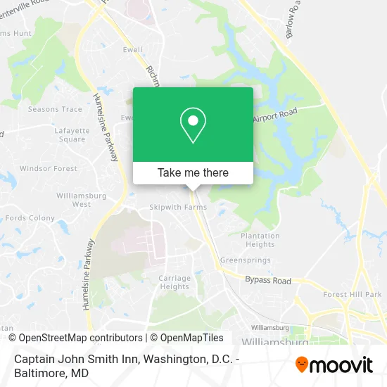 Captain John Smith Inn map