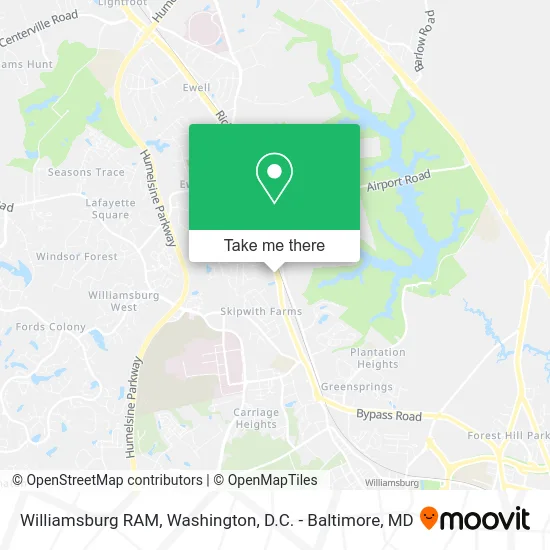 Williamsburg RAM map