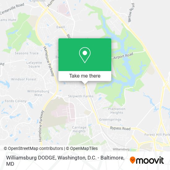 Mapa de Williamsburg DODGE