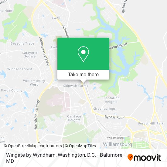 Wingate by Wyndham map