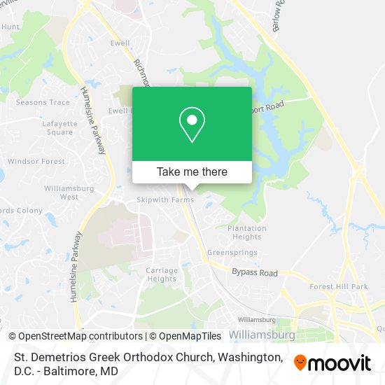 St. Demetrios Greek Orthodox Church map