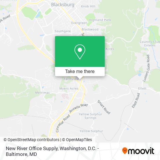 New River Office Supply map