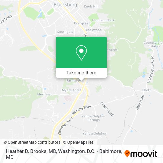 Heather D. Brooks, MD map