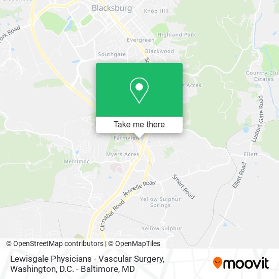 Lewisgale Physicians - Vascular Surgery map