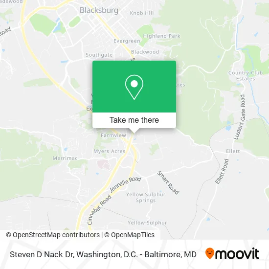 Steven D Nack Dr map