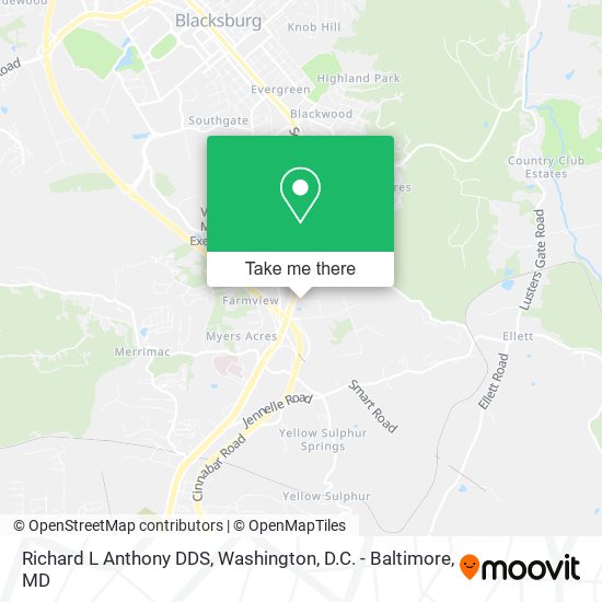 Mapa de Richard L Anthony DDS