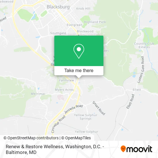 Renew & Restore Wellness map