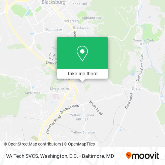 VA Tech SVCS map