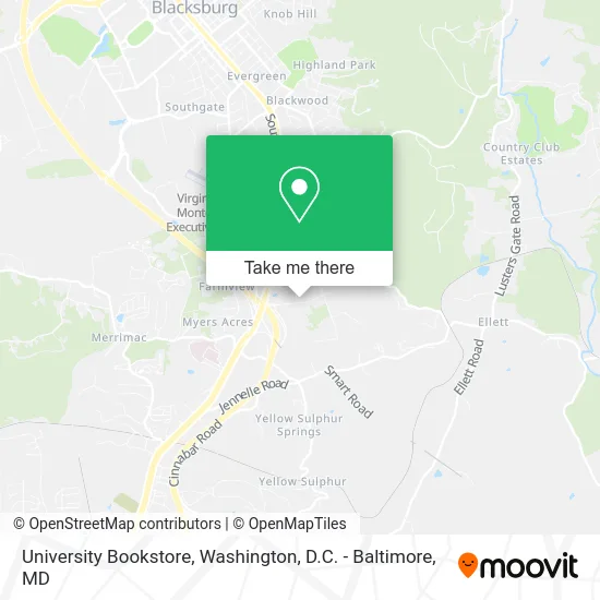 University Bookstore map
