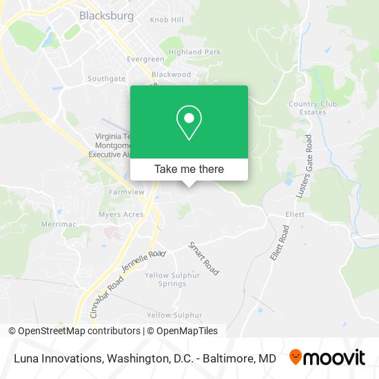 Mapa de Luna Innovations