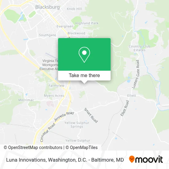 Luna Innovations map