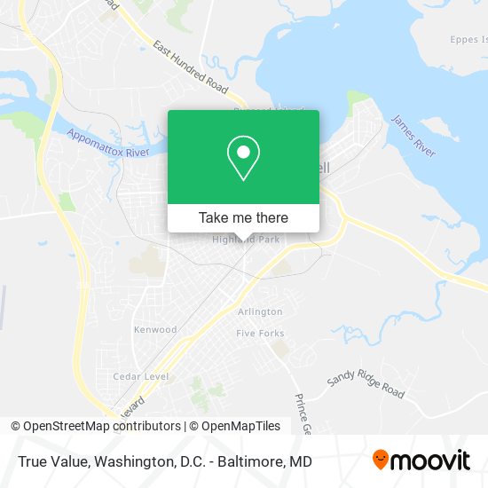 True Value map
