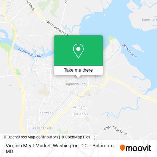 Mapa de Virginia Meat Market