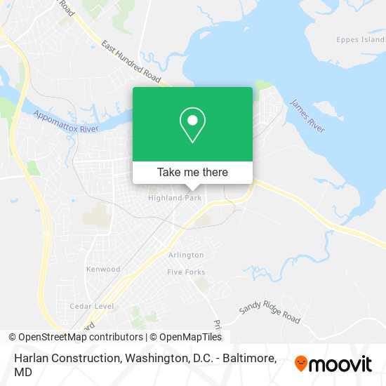 Harlan Construction map