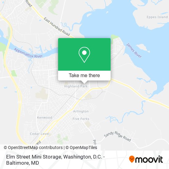 Mapa de Elm Street Mini Storage