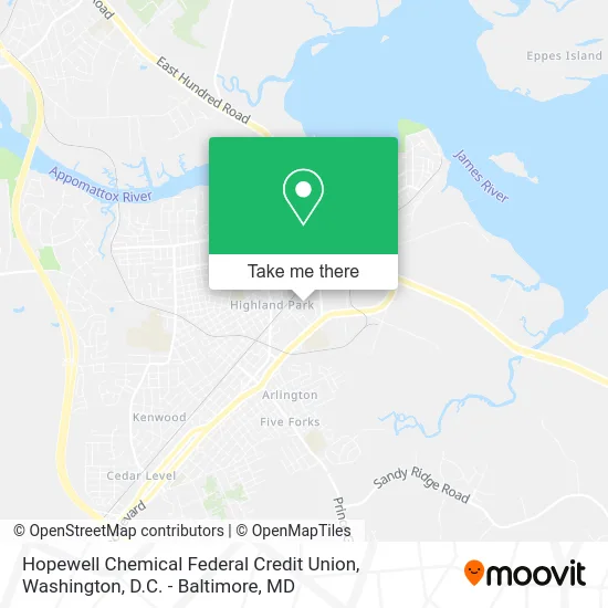 Hopewell Chemical Federal Credit Union map