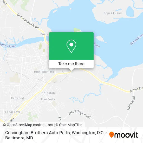 Cunningham Brothers Auto Parts map