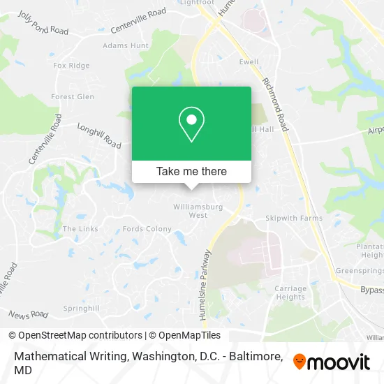 Mathematical Writing map