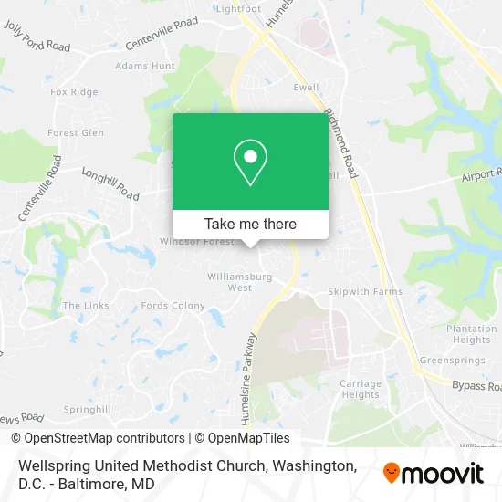 Wellspring United Methodist Church map