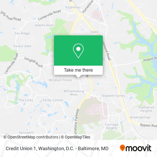 Credit Union 1 map