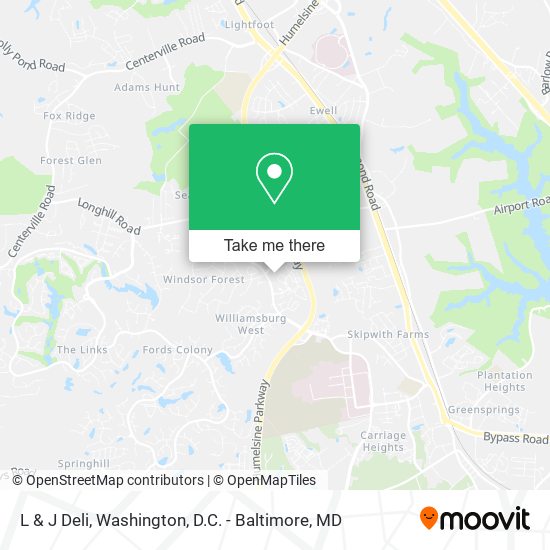 L & J Deli map