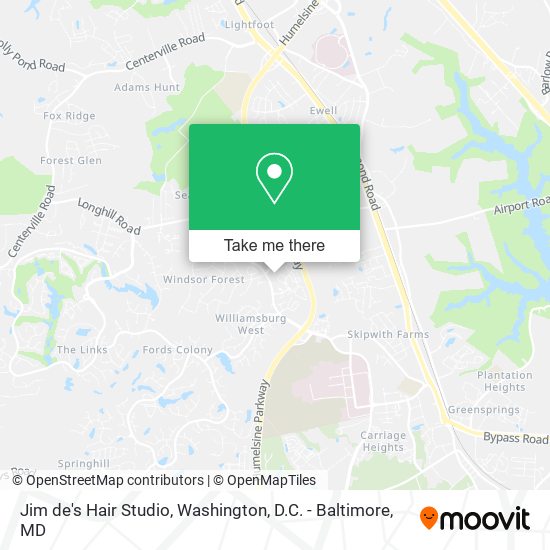 Jim de's Hair Studio map