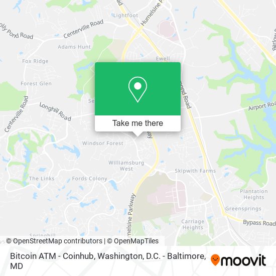 Bitcoin ATM - Coinhub map