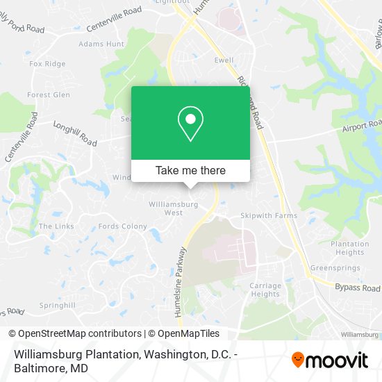 Williamsburg Plantation map
