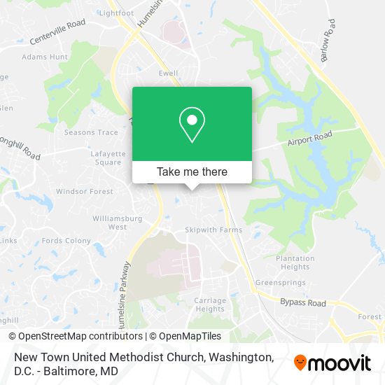 Mapa de New Town United Methodist Church