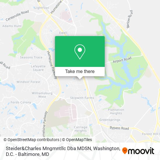 Mapa de Steider&Charles Mngmntllc Dba MDSN