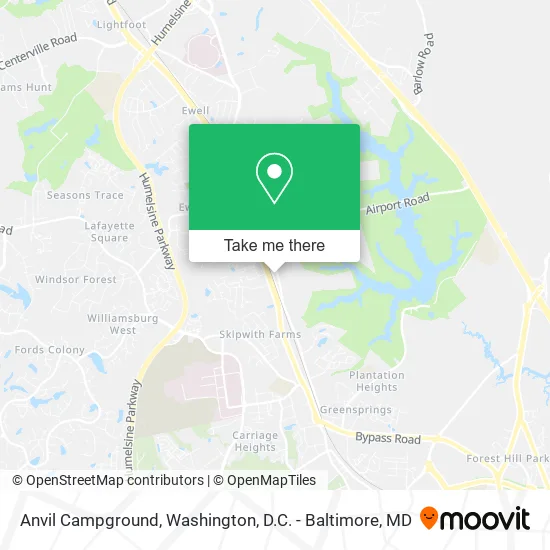 Anvil Campground map