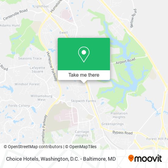 Choice Hotels map