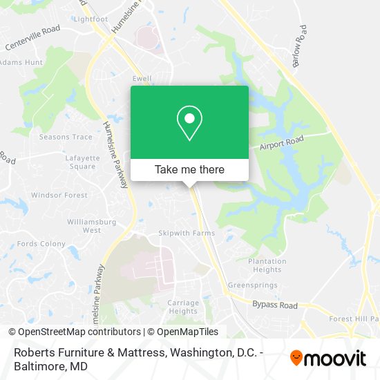 Mapa de Roberts Furniture & Mattress