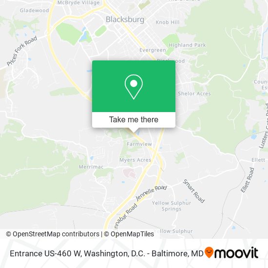 Mapa de Entrance US-460 W