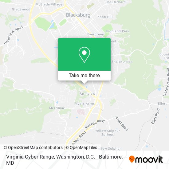 Mapa de Virginia Cyber Range