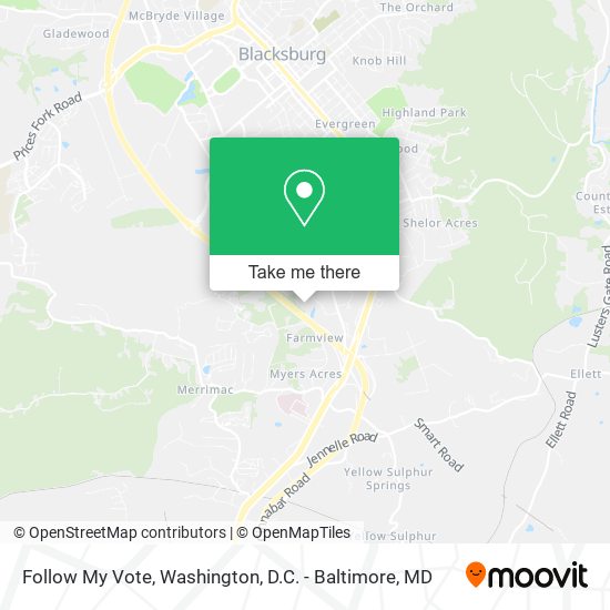 Follow My Vote map