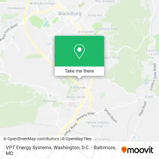VPT Energy Systems map