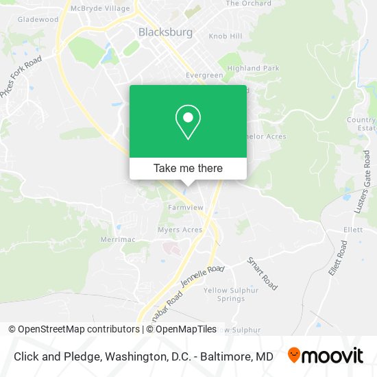 Click and Pledge map
